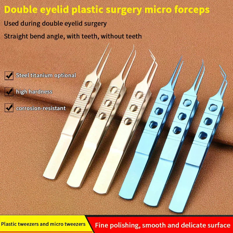 Toothed Microsurgical Forceps | Titanium & Stainless Steel Microsurgical Forceps QXL