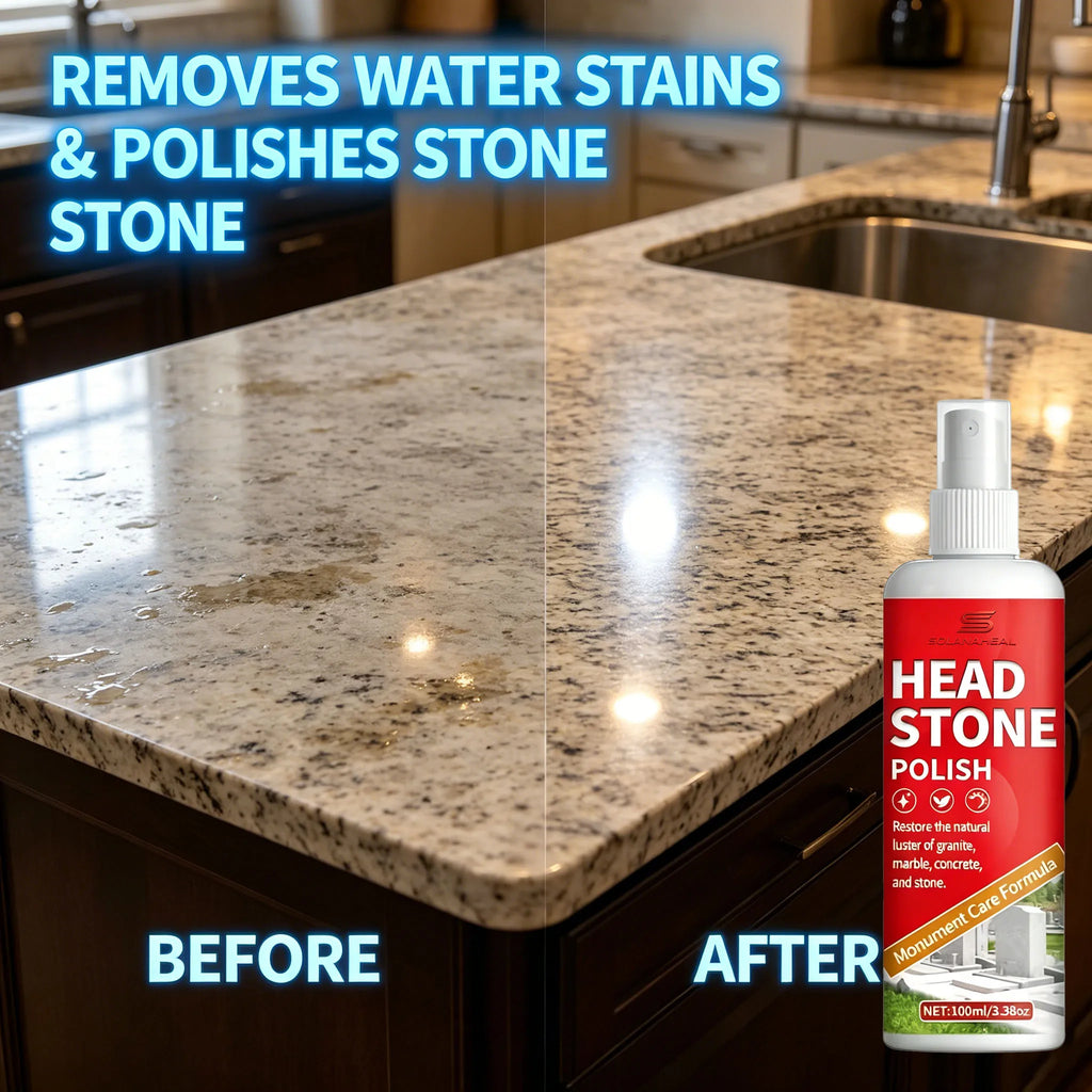 Headstone Polish Spray | Restores Granite, Marble & Stone Stone Polish Spray QXL