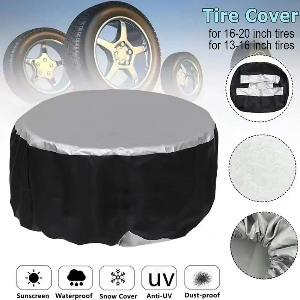 Spare Tyre Cover – Dustproof & Waterproof | Fits 13–20 Inch Spare Tire Cover QXL