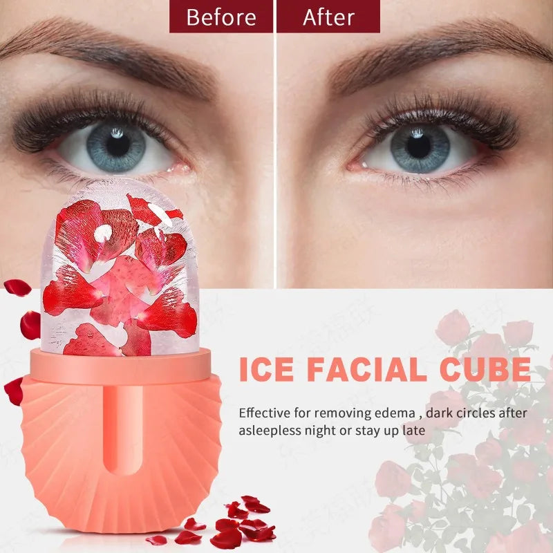 Ice Roller Facial Massage Mold | Shell Pattern Ice Grid Facial Ice Massage Mold QXL