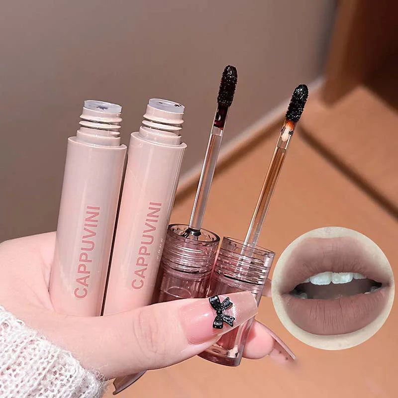Cappuvini Natural Tear Lip Glaze | Moisturizing Long-Lasting Lip Gloss QXL