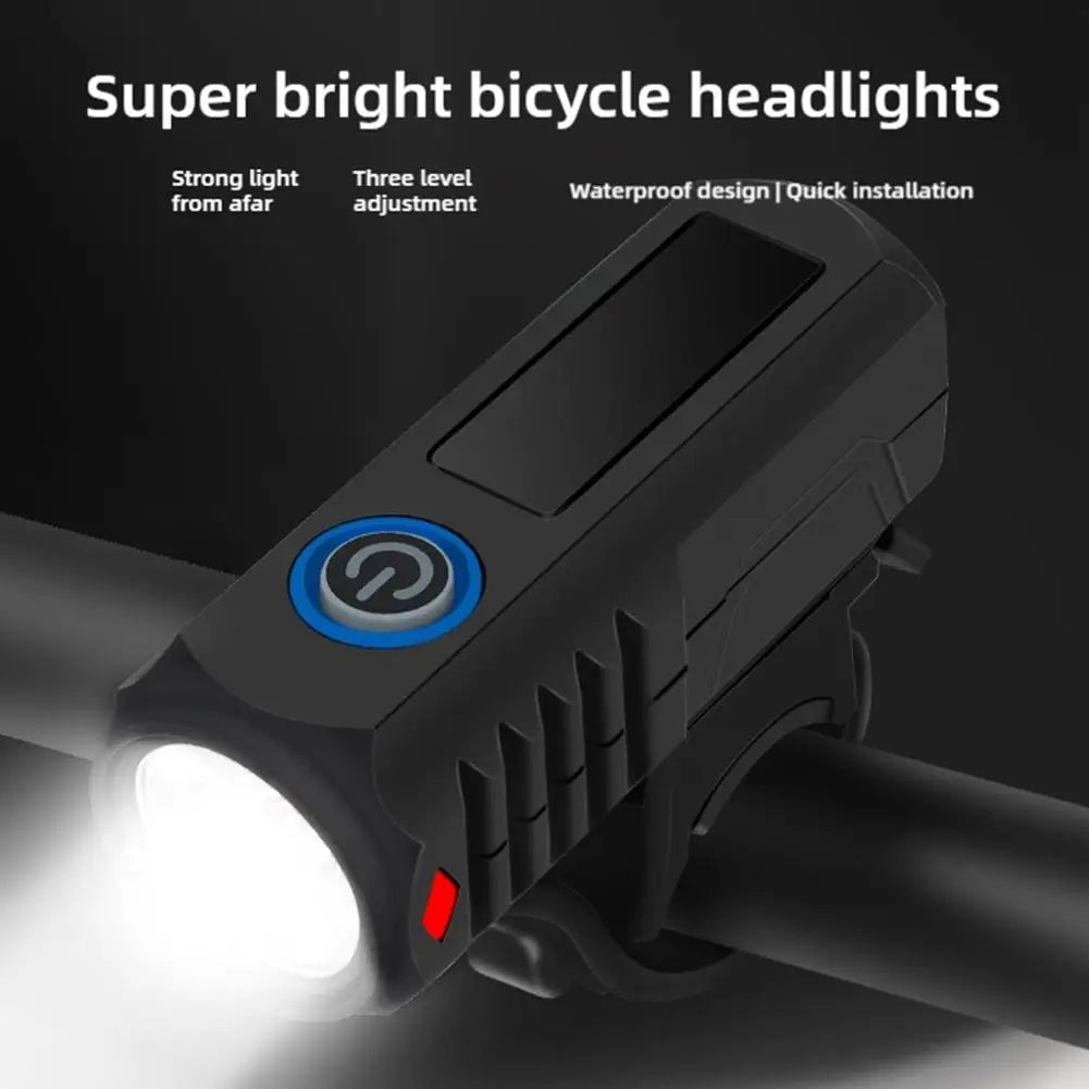 3 LED USB-C Rechargeable Bike Front Light | MTB Headlight Bike Headlight QXL