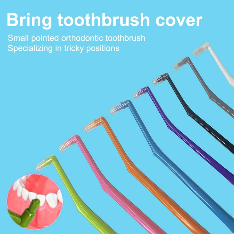 Single-Tuft Interdental Brush – Soft Bristle Oral Care (1/3/5 Pk) Interdental Toothbrush QXL