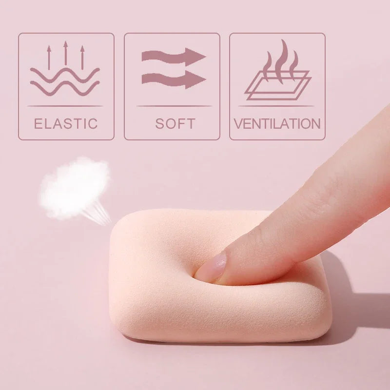 3-Pack Soft Makeup Sponge Puff | Dry & Wet Foundation Blender Makeup Sponge Puff QXL