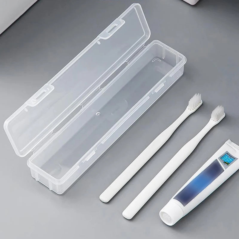 Transparent Travel Toothbrush Case | Portable PP Holder Box Toothbrush Travel Case QXL
