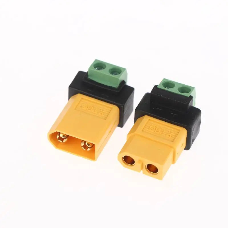 XT60 to 2-Pin Solderless Adapter Connector for UAV & Charger Power Connector Adapter QXL