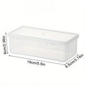 Large Transparent Pencil & Marker Storage Box – 19×9×6cm Pencil Storage Case QXL Clear
