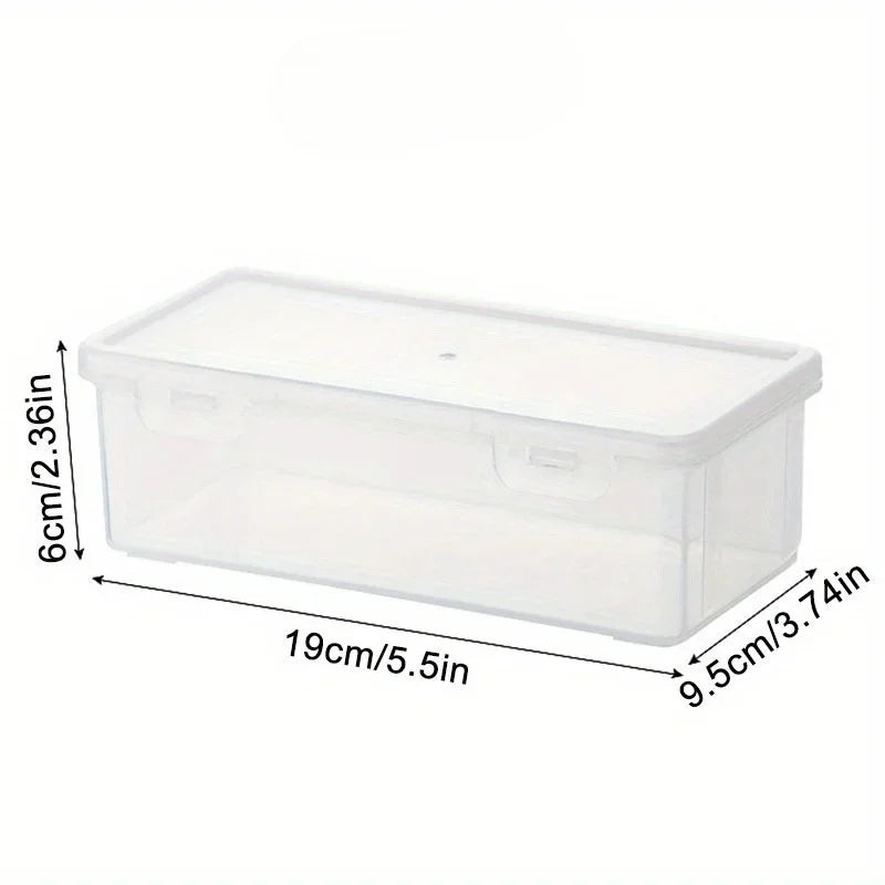 Large Transparent Pencil & Marker Storage Box – 19×9×6cm Pencil Storage Case QXL Clear