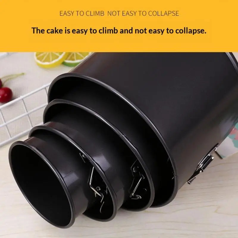 Non-Stick Carbon Steel Round Cake Pan | Removable Bottom Springform Cake Pan QXL