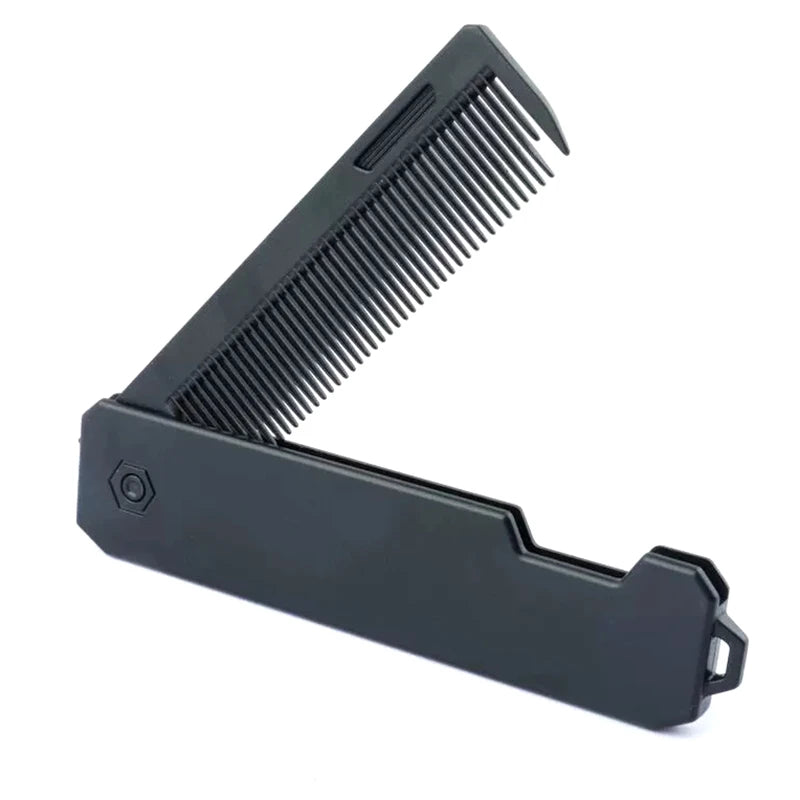 Folding Pocket Comb – Wide & Fine Tooth Hair & Beard Styling Folding Pocket Comb QXL 1pc