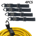 2/4-Pack 45cm Adjustable Nylon Cord Organizer | Triangle Buckle Cord Organizer Strap QXL 4pcs
