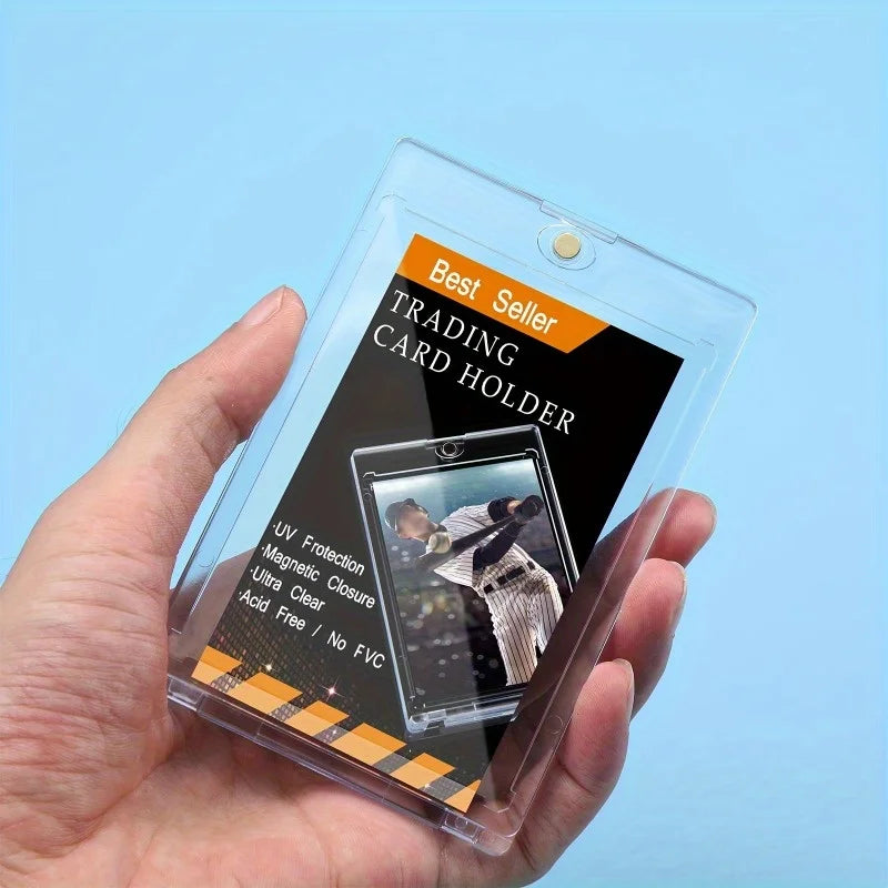 100 PT Magnetic Acrylic Trading Card Holder & Protector Case Trading Card Holder QXL