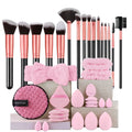 14/16-Pc Soft Synthetic Makeup Brush Set | Foundation & Eye Makeup Brush Set QXL 16PK-20PF
