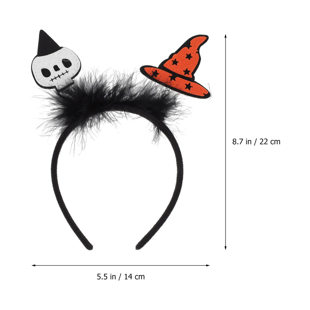 4-Pack Halloween Headbands | Cosplay Party Hair Hoops Halloween Headband Set QXL