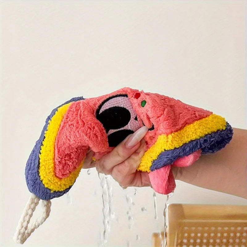 2-Pack Cartoon Washcloths | Cotton Hand Towels Kitchen & Bathroom Cotton Hand Towels QXL