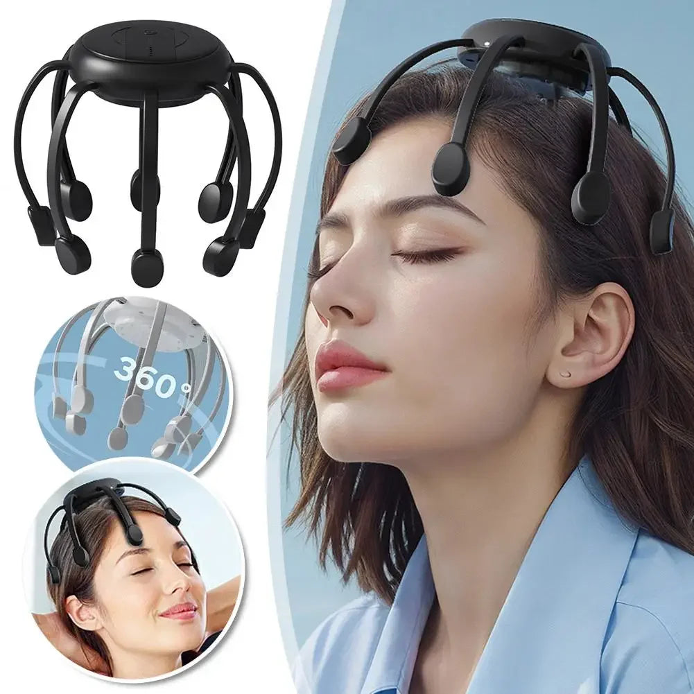 Octopus Head Massager | Scalp Stimulator & Relaxation Tool Scalp Head Massager QXL