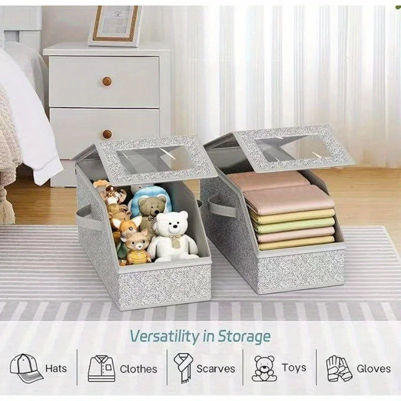 Stackable Hat Organizer Bag for Baseball Caps | 1-2 Pack Hat Storage Organizer QXL