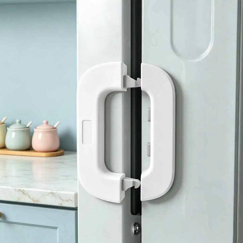 Child Safety Refrigerator Lock | Anti-Pinch Door Buckle Child Safety Lock QXL