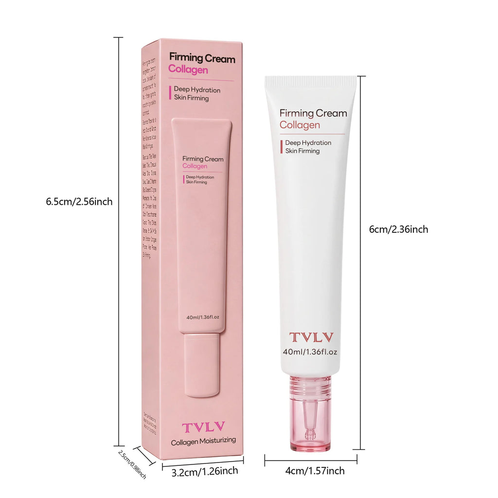 TVLV Collagen Firming Cream | Anti-Aging Deep Hydration 40ml Collagen Face Cream QXL