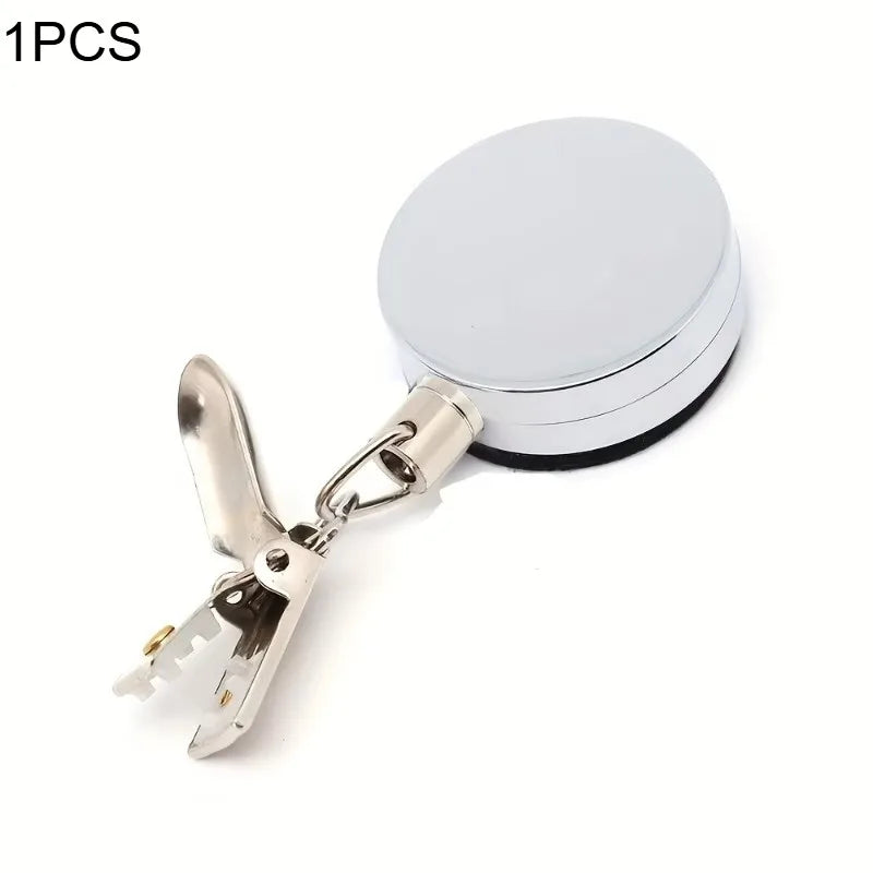 Retractable Towel Clip No-Drill Self-Adhesive Hook & Key Holder Retractable Wall Hook QXL