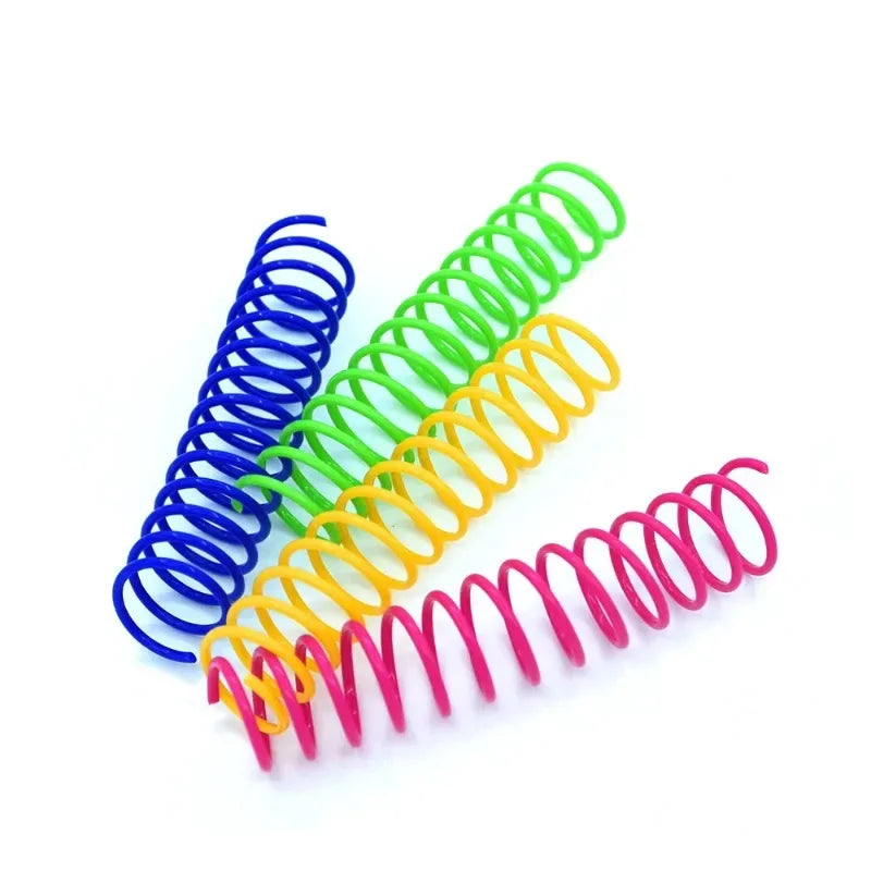 Colorful Interactive Cat Spring Toys | BPA-Free Kitten Play Cat Spring Toy QXL