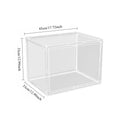 Transparent PET Storage Box – Stackable Dustproof Display Case Storage Display Box QXL Transparent 1pc