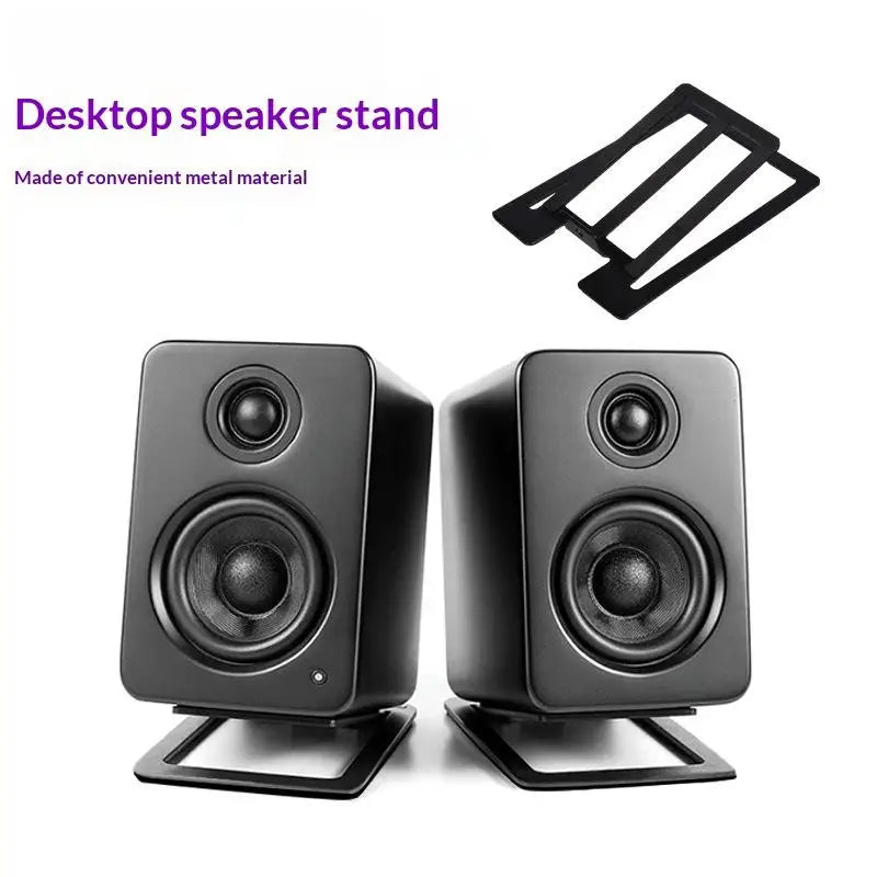 2-Pack Desktop Speaker Stands | Aluminum Tabletop Audio Risers Speaker Stand QXL