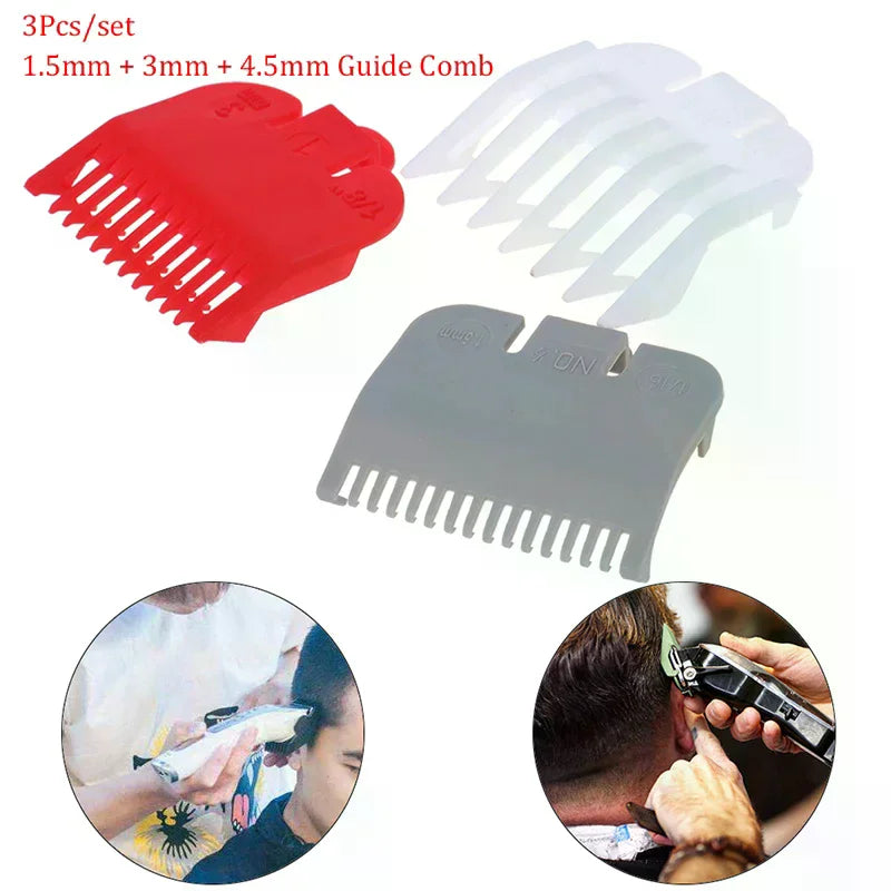3-Pack Hair Clipper Guide Combs | Barber Trimmer Limit Set Clipper Guide Combs QXL