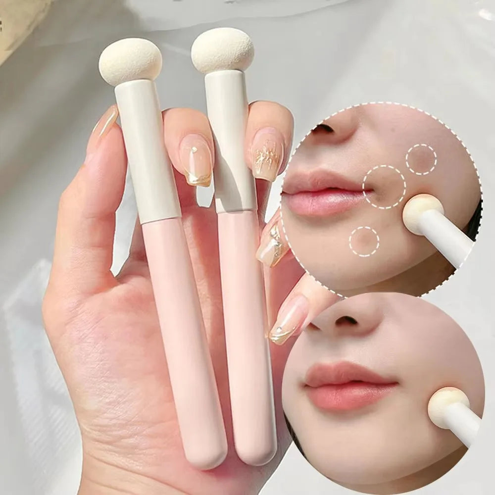 Mini Mushroom Head Sponge Concealer Brush | Soft Makeup Tool Concealer Sponge Brush QXL