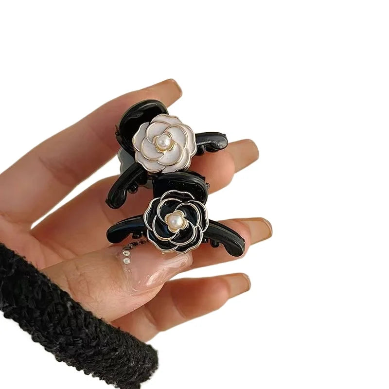 2-Pack Retro French Camellia Hair Clips | Vintage Hairpins Hair Clip Set QXL