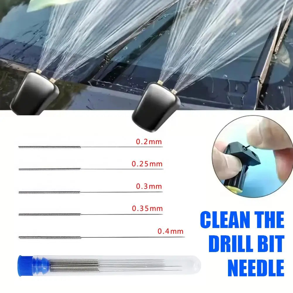 10-Pc Windshield Washer Nozzle Cleaning Needle Kit | 5 Sizes Nozzle Cleaning Kit QXL