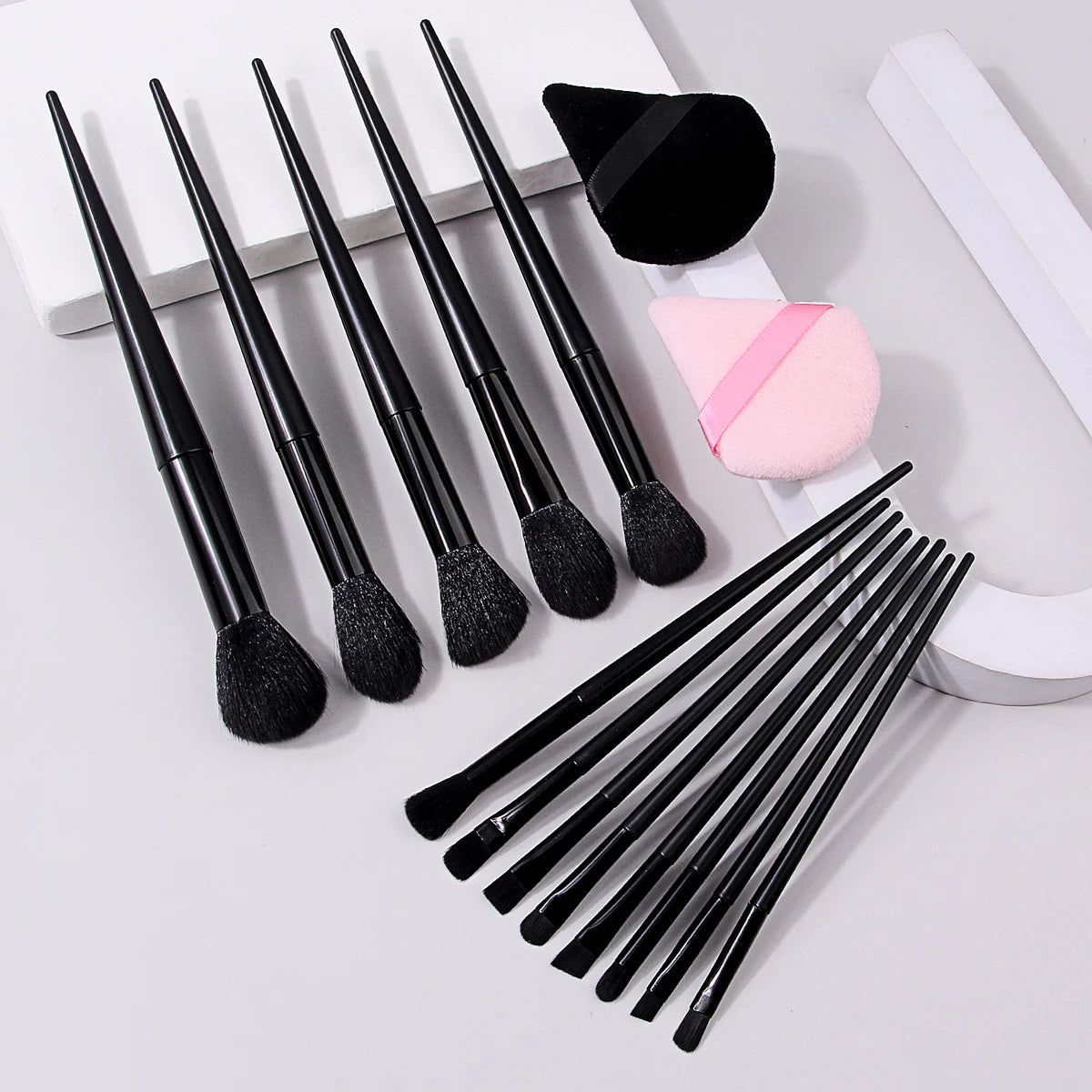 15-Pc Makeup Brush Set – Soft Fluffy Face & Eye Kit | KOSSHOW Makeup Brush Set QXL
