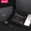 MSQ 10-Piece Twilight Makeup Brush Set | Full Face Kit Makeup Brush Set QXL 10 brushes in a gift