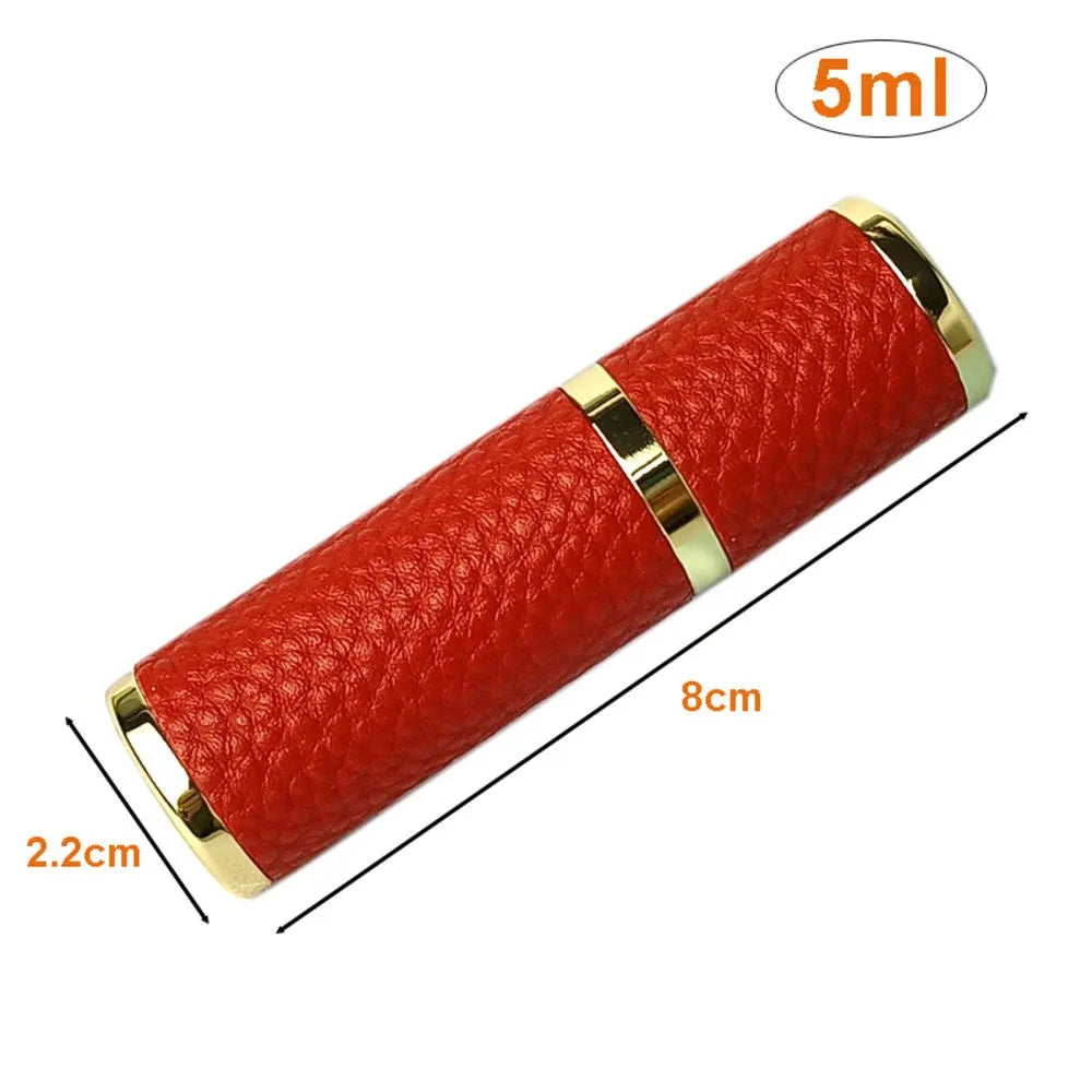 5ml Leather Refillable Perfume Atomizer | Travel Spray Bottle Perfume Atomizer QXL
