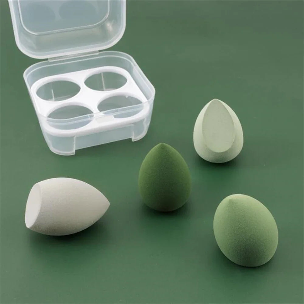 MOZHOU 4-Pack Beauty Blender Makeup Sponge Set | Egg Carton Makeup Sponge Set QXL