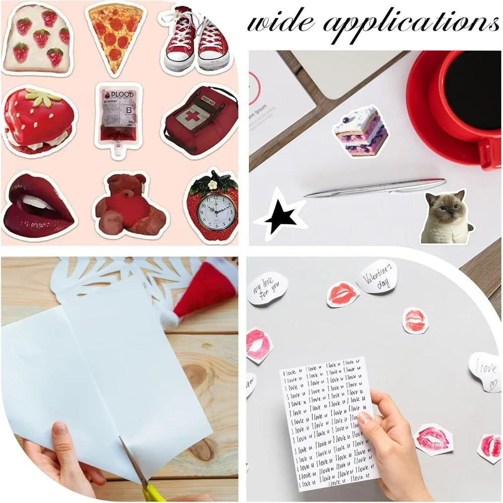 A4 Printable Vellum Self-Adhesive Paper 20-Pack | Laser Printer Printable Vellum Paper QXL