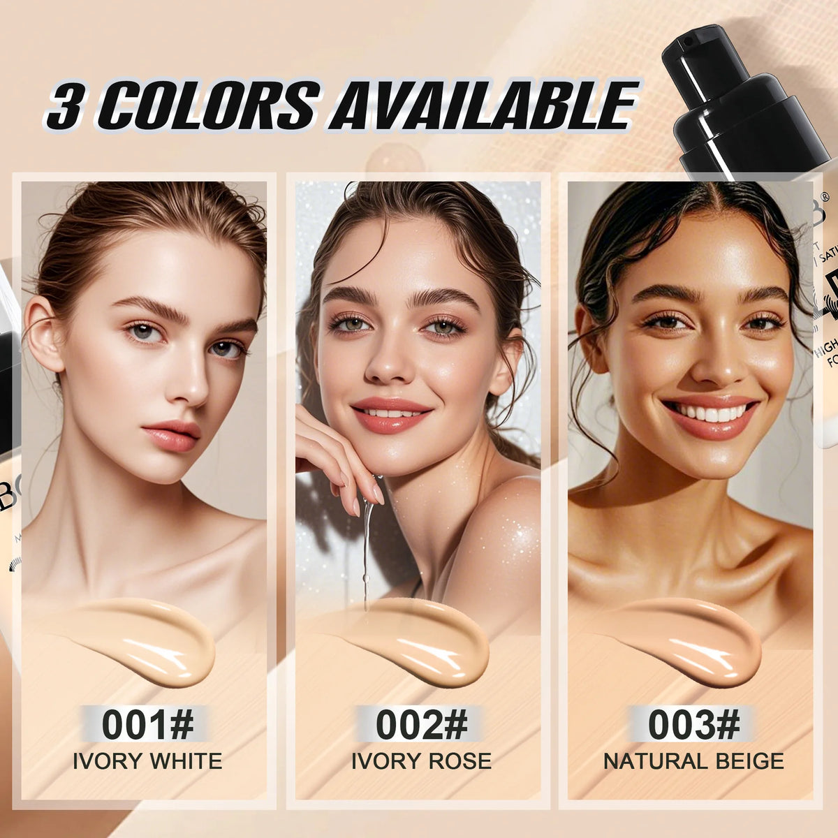 Misty Matte Liquid Foundation & Concealer | Oil Control Liquid Foundation QXL