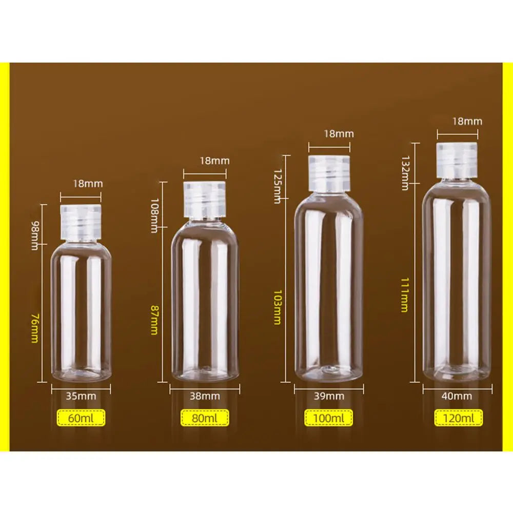 Refillable PET Plastic Bottles 5–100ml | Travel Cosmetic Containers Refillable Cosmetic Bottle QXL