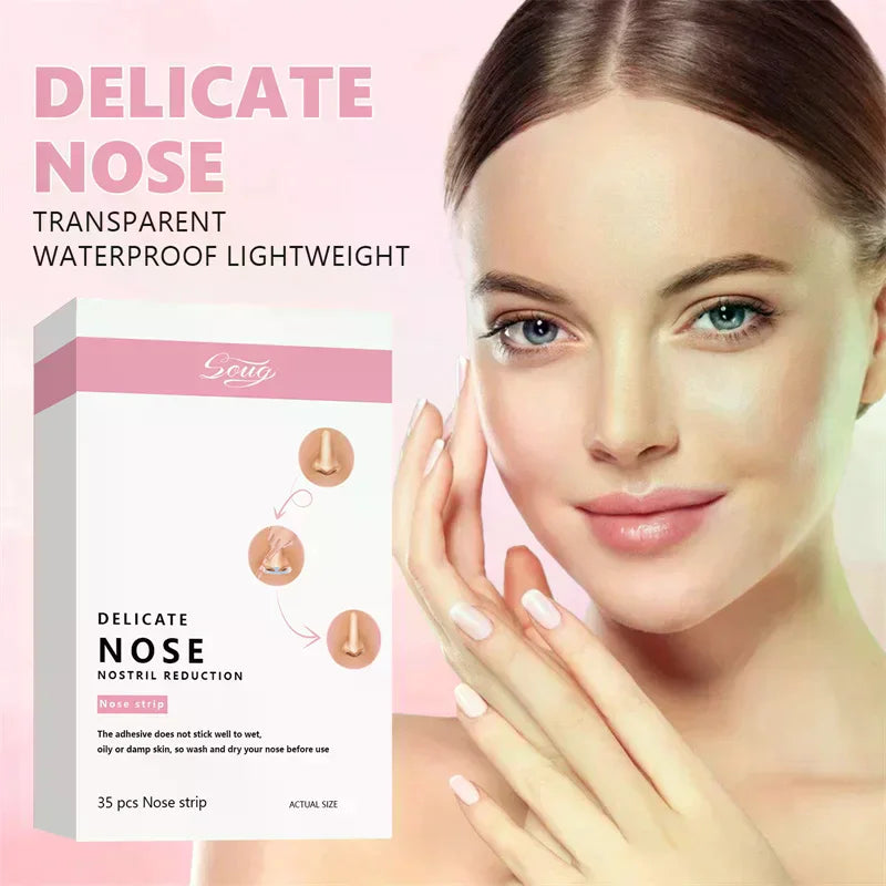 Invisible Nose Shaping Strips – Slim Nose Stickers 35 pcs Nose Shaping Stickers QXL