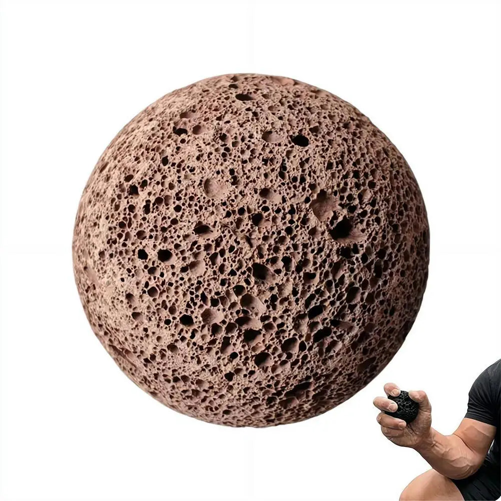 Natural Lava Stone Grip Ball 5cm | Callus & Strength Training Grip Strength Trainer QXL