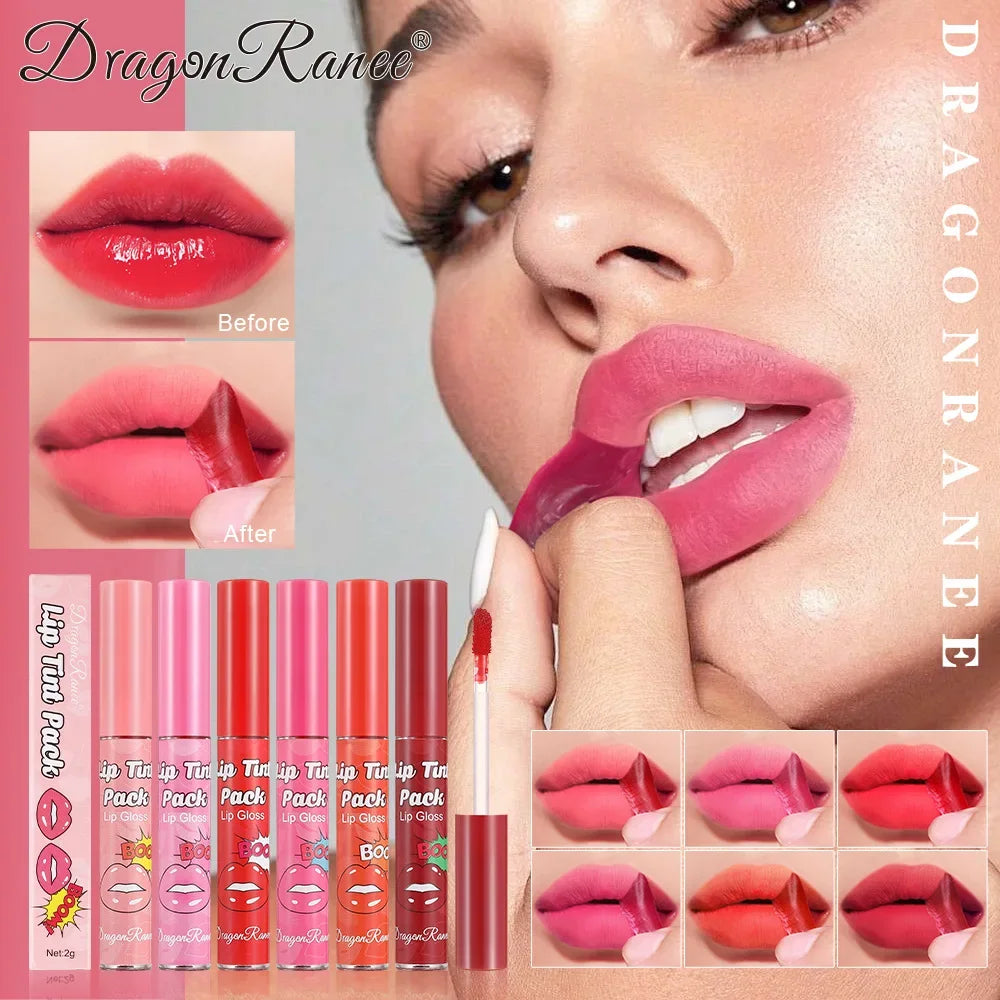 Dragon Ranee Peel-Off Matte Lip Tint | Waterproof Lip Stain Peel-Off Lip Tint QXL