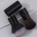 2-Pack Extendable Nail Dust Brush with Cover | Soft Bristle Nail Dust Brush QXL black