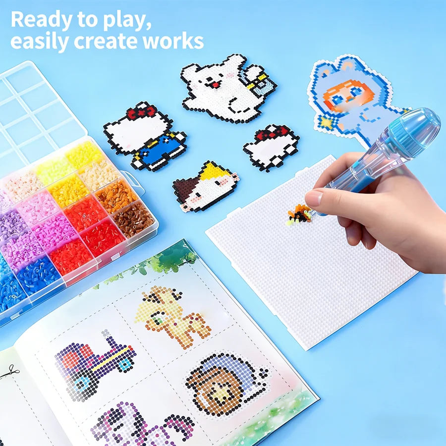 DIY Automatic Bead Pen | 2.6mm 3D Pixel Puzzle Craft Tool DIY Bead Craft Pen QXL