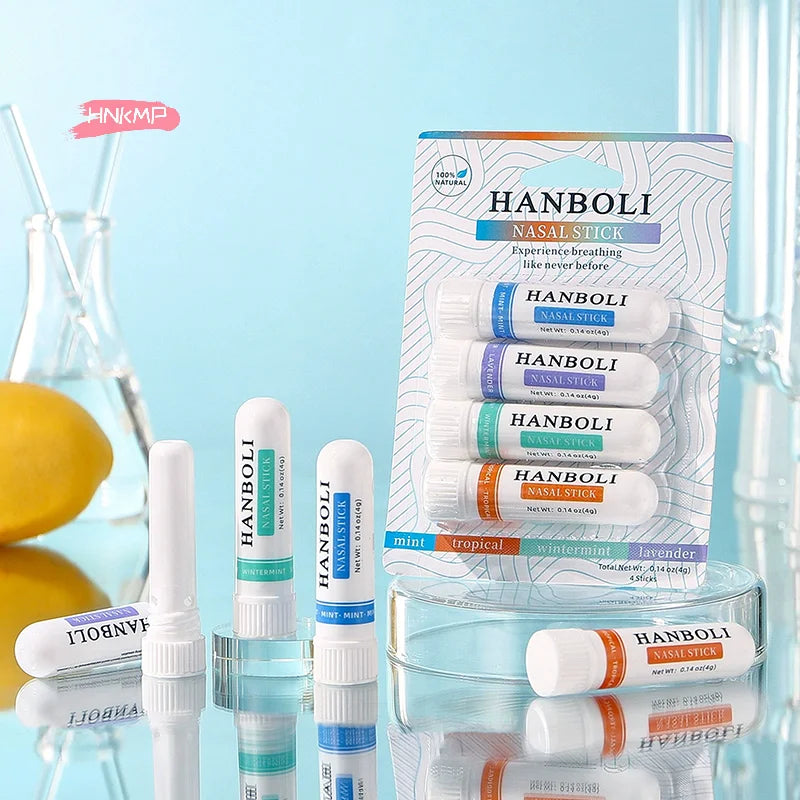 4-Pack Aromatherapy Nasal Inhaler Sticks | Lavender, Mint & Lemon Aromatherapy Inhaler QXL
