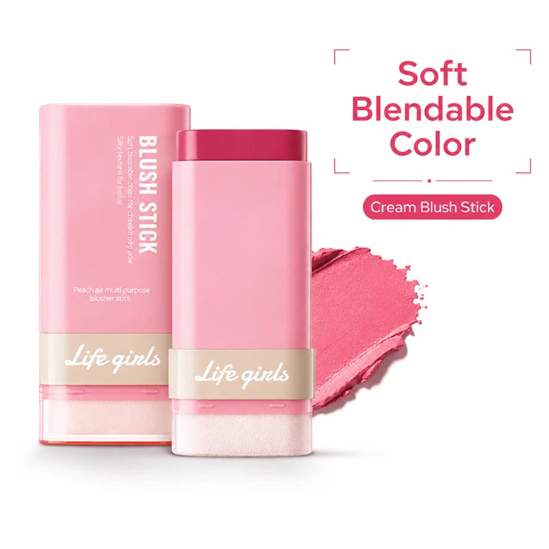 3-in-1 Cream Blush Stick | Cheeks Lips Eyes – Dewy Glow Cream Blush Stick QXL