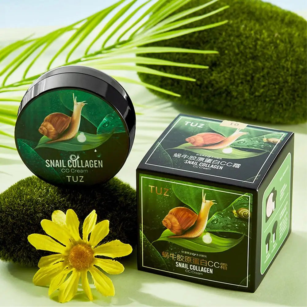 Snail Collagen CC Cream Mushroom Cushion Foundation & Concealer Cushion CC Cream QXL