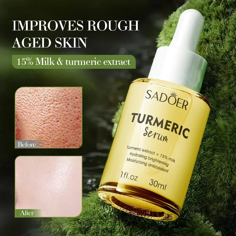 Gold Turmeric Milk Face Serum | Hydrating & Brightening Essence Face Serum QXL