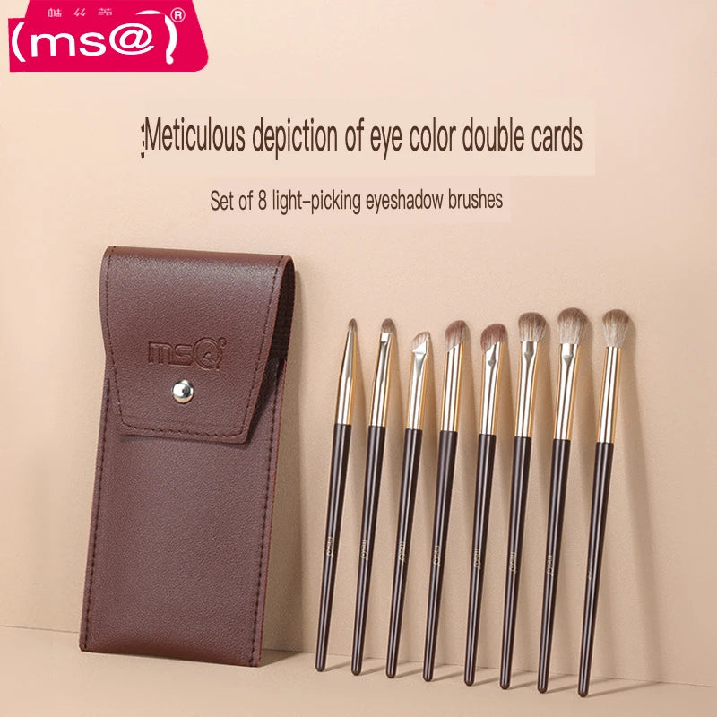 MSQ 8-Piece Soft Fiber Eye & Nose Detail Makeup Brush Set Makeup Brush Set QXL