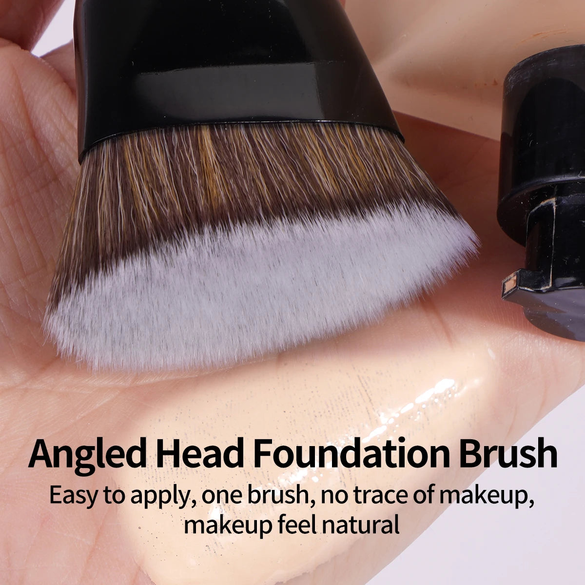 4-Piece Makeup Brush Set | Foundation, Contour & Concealer Makeup Brush Set QXL