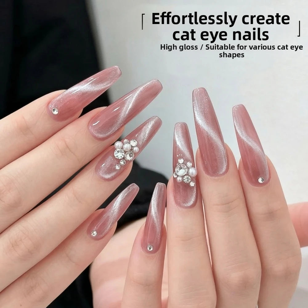 Double-Ended Cat Eye Nail Magnet | 8 Effects DIY Manicure Tool Nail Art Magnet QXL